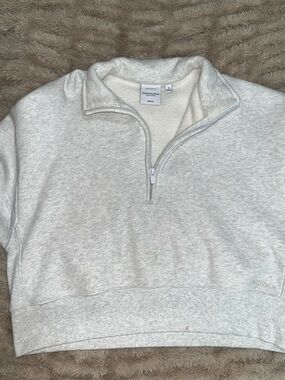 Aritzia Cozy Sweatfleece Boyfriend 1/2 Zip